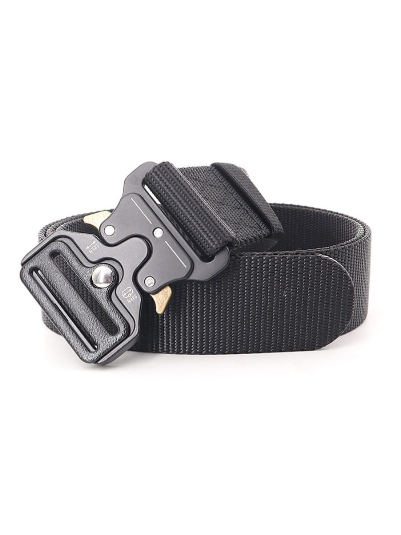Toile Ceinture Pour Hommes À La Mode - Noir