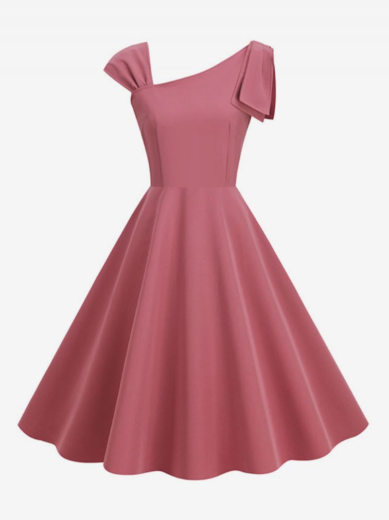 Robe Rétro Pour Femmes Des Années 1950. Style Audrey Hepburn Sans Manches Rockabilly Moyenne