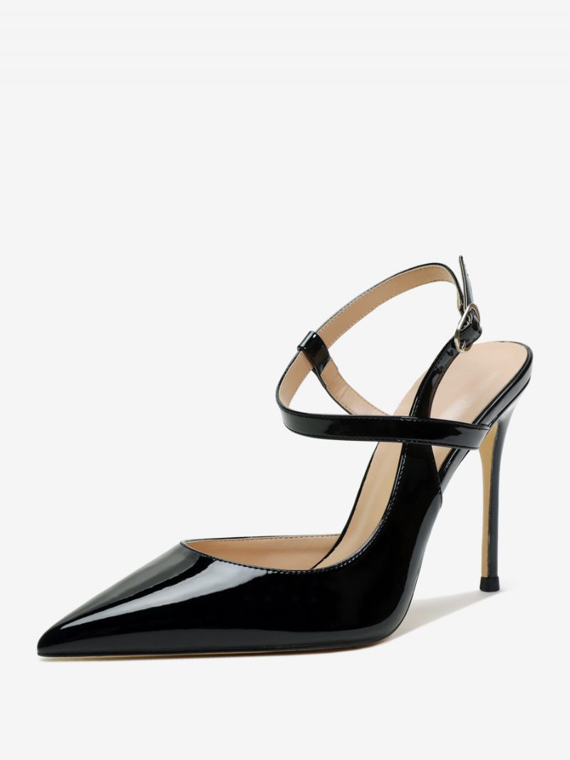 Escarpins À Talons Hauts Bout Pointu Et Noirs Pour Femmes