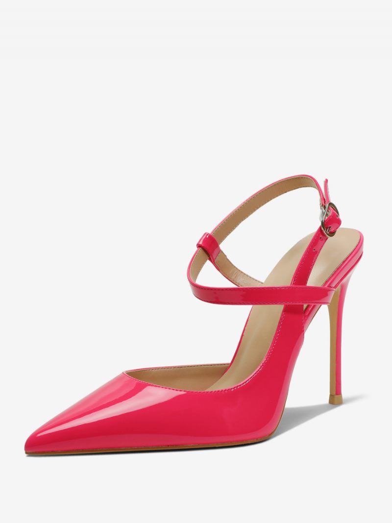 Escarpins À Talons Hauts Bout Pointu Et Noirs Pour Femmes - Rose