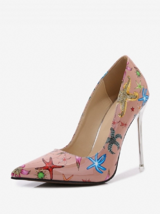 Escarpins À Talons Hauts Pour Femmes Chics Bout Pointu Et Talon Aiguille Cuir Pu