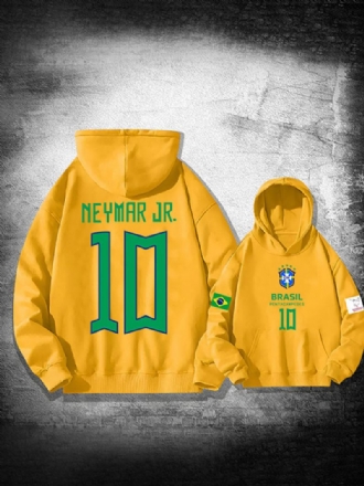 Sweat À Capuche Neymar Jr Qatar 2022 Manches Longues Pour Homme