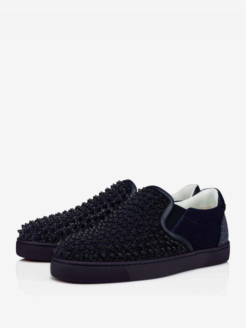 Chaussures Casial Noires À Bout Rond Pour Hommes