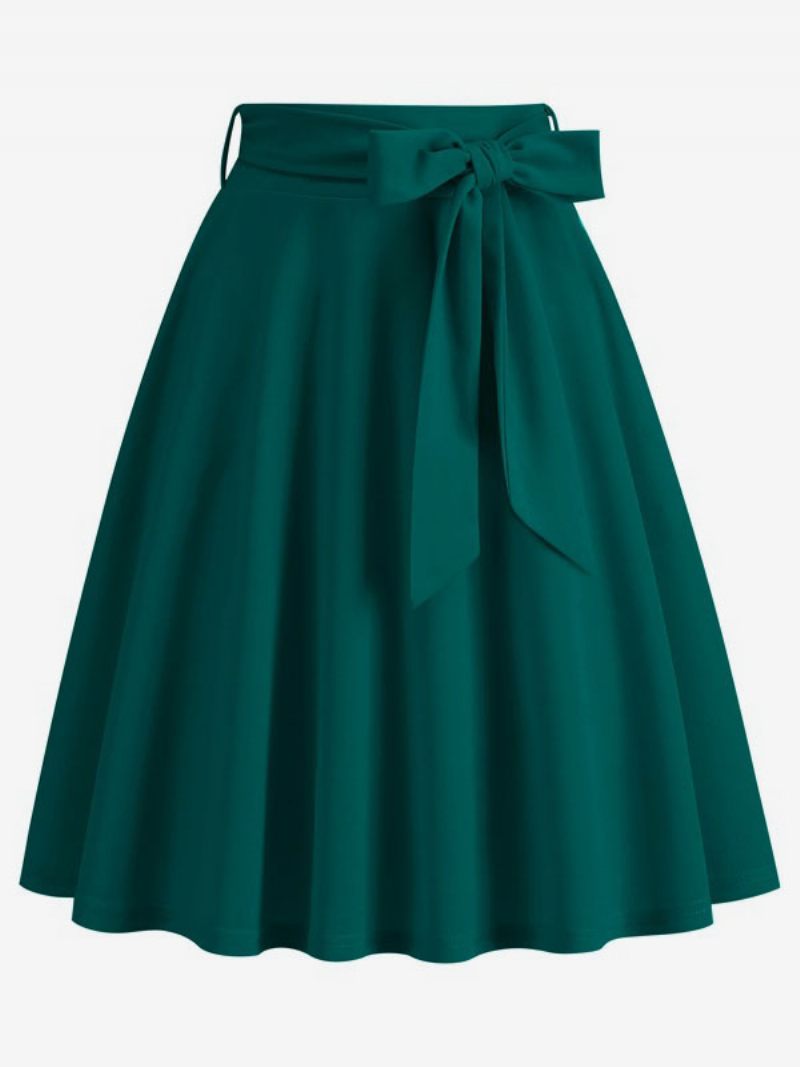 Jupe Courte Pour Femmes Nœuds Taille Surélevée Bas Vintage Superposés