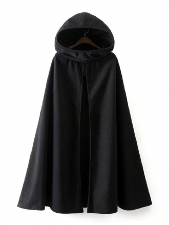 Manteau Femme Cape À Capuche Veste Poncho