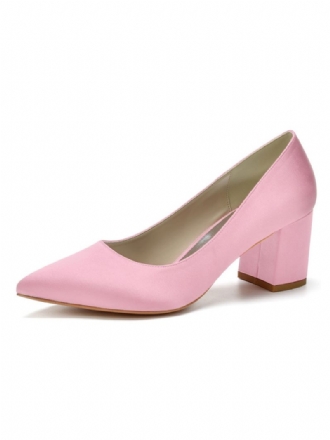 Escarpins À Talons Bas Satin Pour Femmes